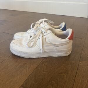 Nike AF1 07 Low Inside Out‎ White Blue Red 898889-103 Women’s 7 Vandalised